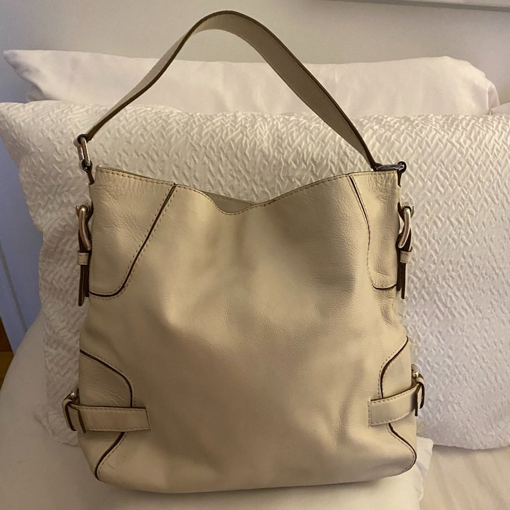 Michael Kors Off White Leather Purse